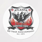 Wasserfeste Aufkleber zum 50. Jahrestag (1,5") (Design 1)