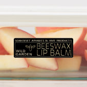 Wasserfeste Bienenwachs Lip Balm Label Gold Bee Bl Etiketten (Befestigt)