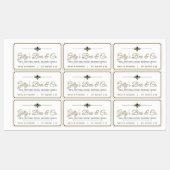 Wasserfeste Bienenwachskandle-Siegel Gold Border B Etiketten (Blatt)