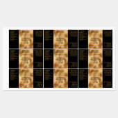 Wasserfeste Kosmetikseifenkennzeichnung - schwarz  Etiketten (Blatt)