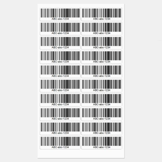 Wasserfeste kundenspezifische Barcode-Etiketten fü Etiketten (Blatt)