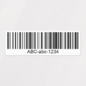 Wasserfeste kundenspezifische Barcode-Etiketten fü Etiketten (Design 2)
