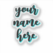 Wasserfeste Namensmarke für Wasserflasche, benutze Aufkleber (Vorderseite)