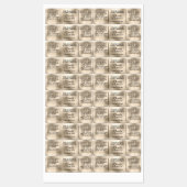 Wasserfeste, Vintage Perlfolienkosmetik Etiketten (Blatt)