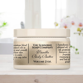 Wasserfeste, Vintage Perlfolienkosmetik Etiketten