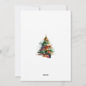 Wasserfeste Weihnachtsbaum-Party-Einladung Feiertagskarte (Rückseite)