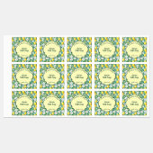 Wasserfeste Zitronenseife oder Kosmetikprodukte Et Etiketten (Blatt)