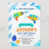 Wasserfeuerbecken - Einladung zum Geburtstag (Vorne/Hinten)
