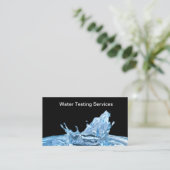 Wasserfilter und Testdienst Visitenkarte (Stehend Vorderseite)