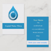 Wasserfilter Visitenkarten Visitenkarte (Vorne/Hinten)