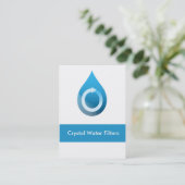 Wasserfilter Visitenkarten Visitenkarte (Stehend Vorderseite)