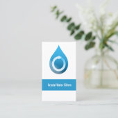 Wasserfilter Visitenkarten Visitenkarte (Stehend Vorderseite)
