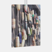 Wasserfischerei auf rustikalem Gebäude Ornament Aus Glas (Vorderseite Rechts)