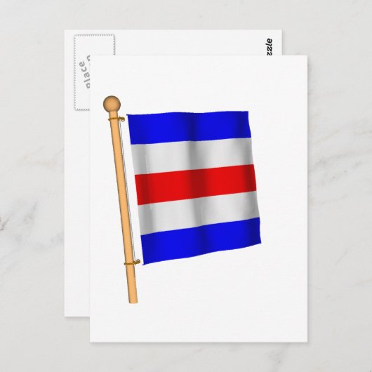 Wasserflagge "C" Postkarte (Vorne/Hinten)