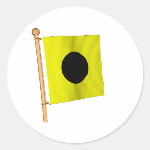 Wasserflagge "I" Runder Aufkleber
