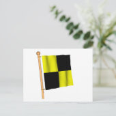 Wasserflagge "L" Postkarte (Stehend Vorderseite)