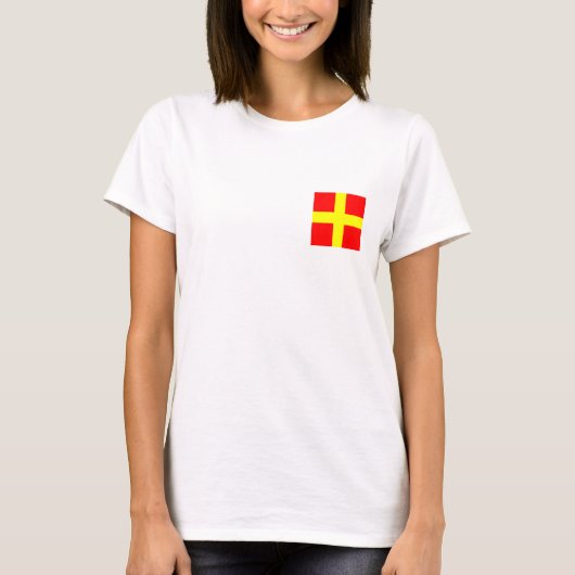 Wasserflagge R T-Shirt (Vorderseite)