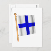Wasserflagge "X" Postkarte (Vorne/Hinten)
