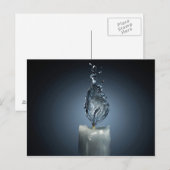 Wasserflamme Postkarte (Vorne/Hinten)