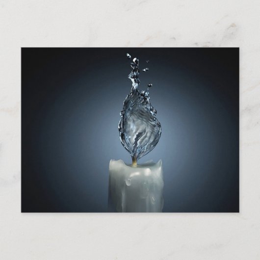 Wasserflamme Postkarte (Vorderseite)