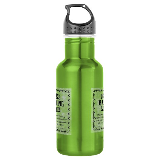 Wasserflasche (Rückseite)