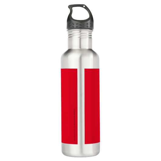 Wasserflasche 24 oz - Bourbon Legend Ovals auf Red Edelstahlflasche (Rückseite)