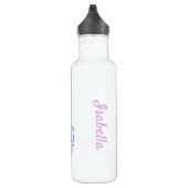Wasserflasche Abbildung Skaten Regenbogenrosa Edelstahlflasche (Rechts)