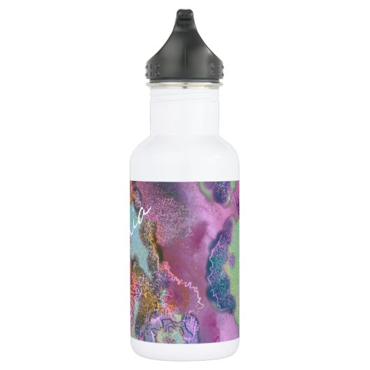 Wasserflasche Abstrakter Digitaltechnik Trendy pin (Rechts)
