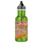 Wasserflasche, abstraktes farbiges Design Edelstahlflasche (Rechts)