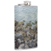 Wasserflasche aus Edelstahl Flachmann (Rechts)