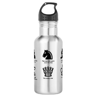 Wasserflasche aus nicht rostendem Stahl mit lustig