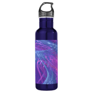 Wasserflasche Blauer Magenta Asymmetrisches Frakta Edelstahlflasche