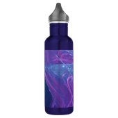 Wasserflasche Blauer Magenta Asymmetrisches Frakta Edelstahlflasche (Links)