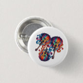 Wasserflasche Button (Vorne & Hinten)