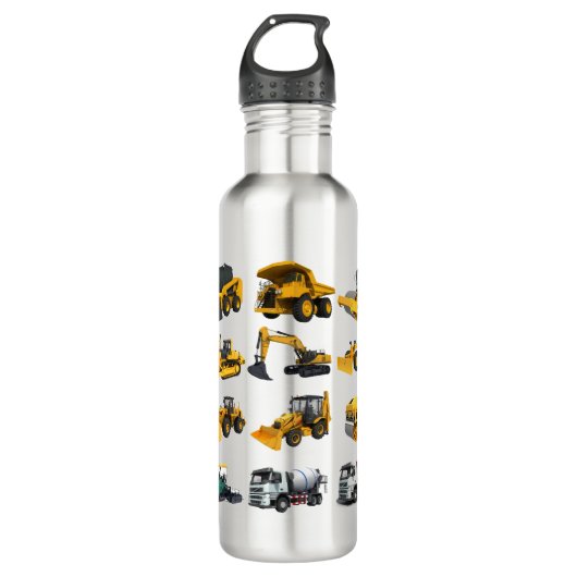 Wasserflasche des Baufahrzeugs Edelstahlflasche (Vorderseite)