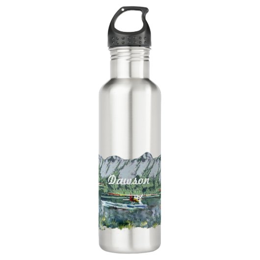 Wasserflasche des personalisierten Piloten Trinkflasche (Vorderseite)