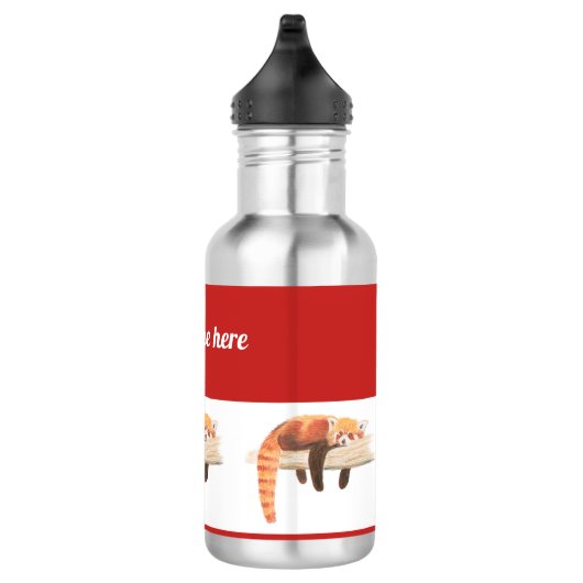 Wasserflasche des roten Pandas, heraus kühlend (Rechts)