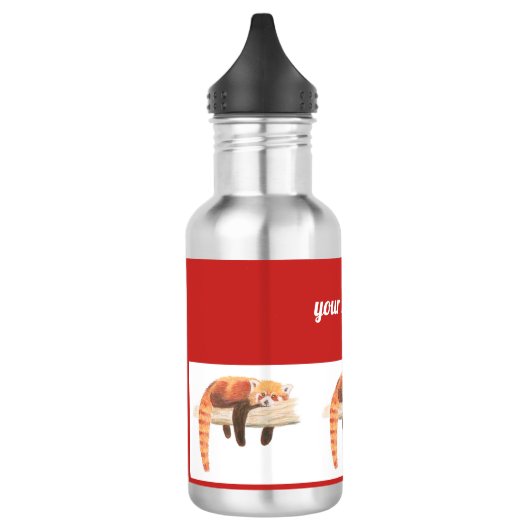 Wasserflasche des roten Pandas, heraus kühlend (Links)