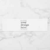 Wasserflasche - Design-Upload kennzeichnen Wasserflaschenetikett (Einzelnes Label)