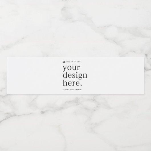 Wasserflasche - Design-Upload kennzeichnen Wasserflaschenetikett (Einzelnes Label)