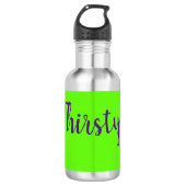 Wasserflasche durstig (Vorderseite)