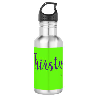 Wasserflasche durstig