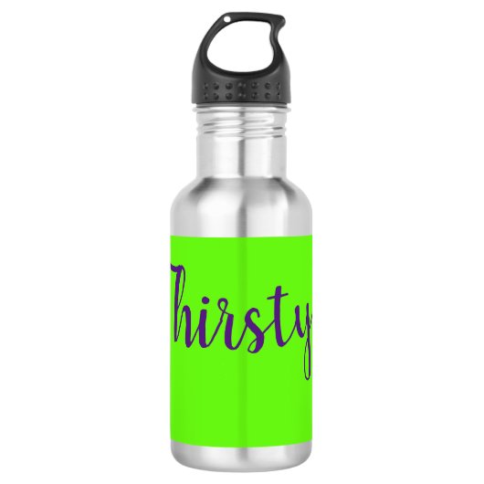 Wasserflasche durstig (Vorderseite)