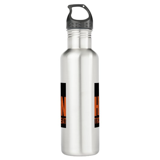 Wasserflasche Edelstahlflasche (Rückseite)