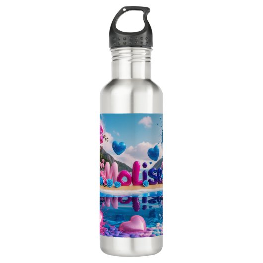 Wasserflasche Edelstahlflasche (Vorderseite)