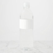 Wasserflasche-Etikett 8,25x1,75" Wasserflaschenetikett (Rückseite)