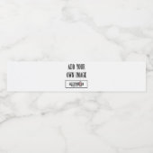 Wasserflasche-Etikett 8,25x1,75" Wasserflaschenetikett (Einzelnes Label)