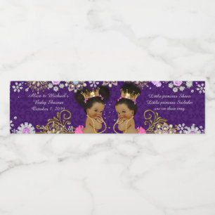 Wasserflasche Etikett Zwillingsafrikanisch, etnisc