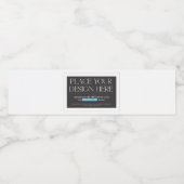 Wasserflasche - Etiketten 8 x 2 1/8 Zoll (Einzelnes Label)