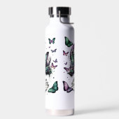 Wasserflasche | Fairycore Blumenisolierte Flasche (Links)